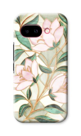 Orangefarbene Glasmalerei-Blume