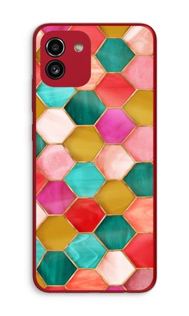 Hexagons in stained glass