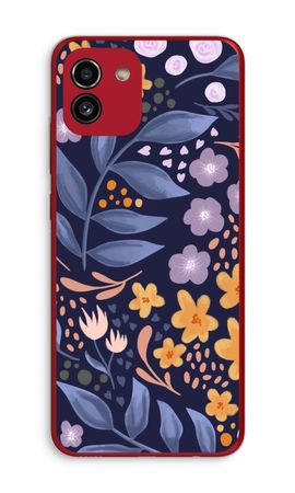 Flowers with blue leaves