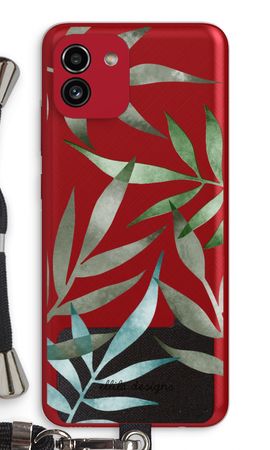 Tropical watercolor leaves