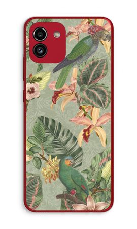 Tropical jungle parrot