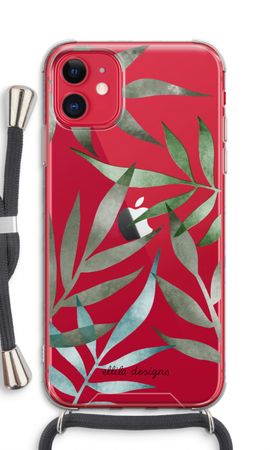 Tropical watercolor leaves