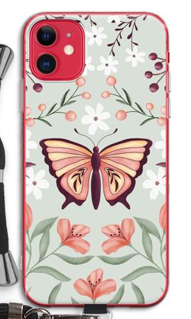 Fjäril i en blommig värld