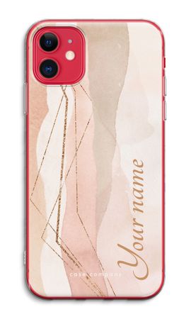 Gold Lines Namecase - Blush