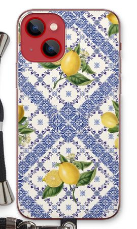 Blue tiles and lemons