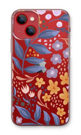 Flowers with blue leaves