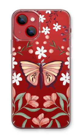 Vlinder in een bloemenwereld