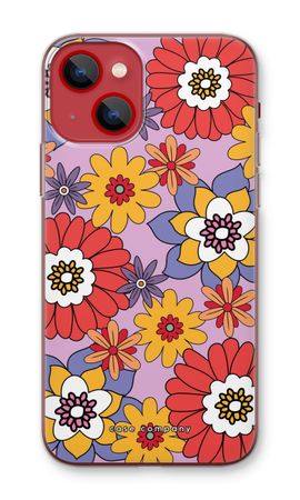 Retro Flowers - Purple