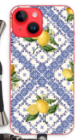 Blue tiles and lemons