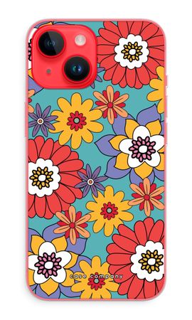 Retro Flowers - Blue