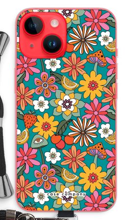 Retro Blumen N°2 - Blau