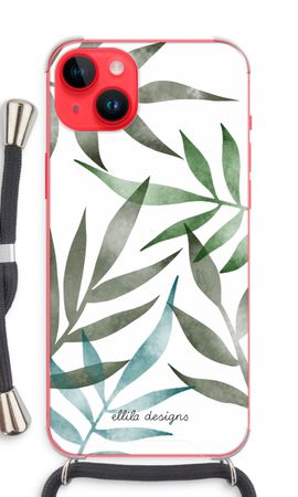 Tropical watercolor leaves