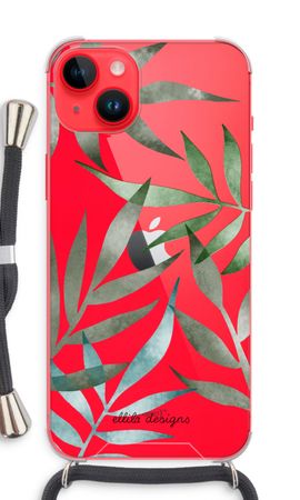 Tropical watercolor leaves