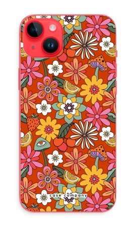Retro Flowers - Red