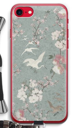 Japanese crane birds blossom