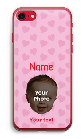 Personalisiertes Gesicht - Herzen N°2