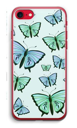 Blaue und grüne Schmetterlinge