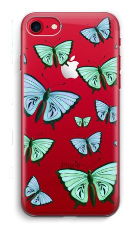 Blaue und grüne Schmetterlinge