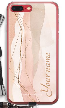 Gold Lines Namecase - Blush