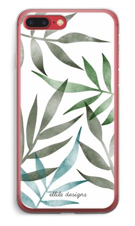 Tropical watercolor leaves