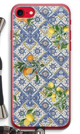 Blue tiles, lemons and oranges - small