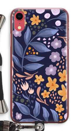 Flowers with blue leaves