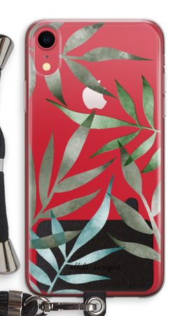 Tropical watercolor leaves