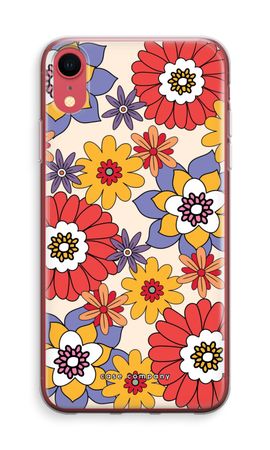 Retro bloemen - Geel