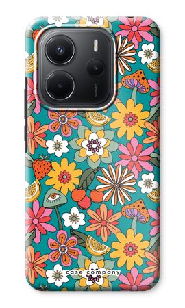 Retro Flowers N°2 - Blue