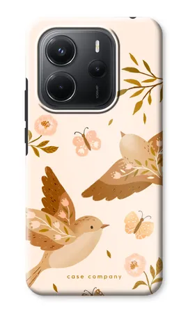 Fluttering Pair, Xiaomi Redmi Note 14 5G tough case
