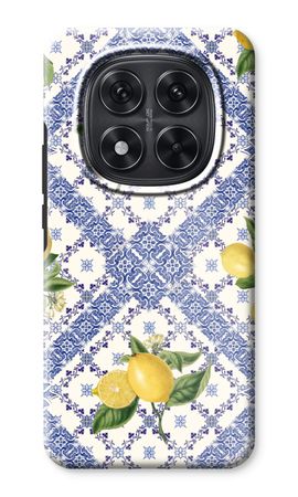 Blue tiles and lemons