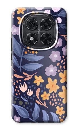 Flowers with blue leaves