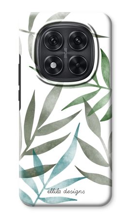 Tropical watercolor leaves