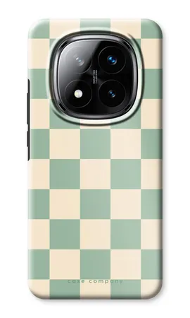 Checkered Mint, Wytrzymałe etui Xiaomi Redmi Note 14 Pro Plus