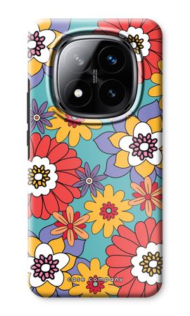 Retro Flowers - Blue