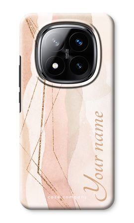 Gold Lines Namecase - Blush