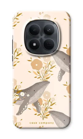 Floral Whales, Čvrsta maskica Xiaomi Redmi Note 15 Pro (5G)