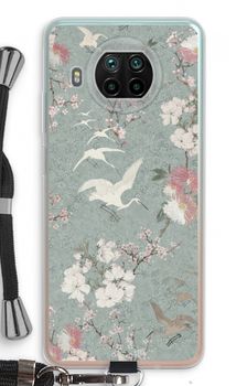 Japanese crane birds blossom