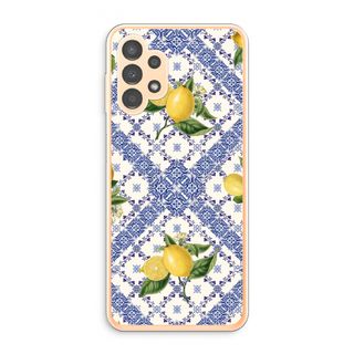 Blue tiles and lemons