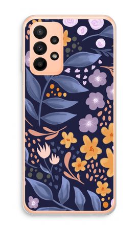 Flowers with blue leaves