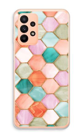 Zeshoeken in glas-in-lood