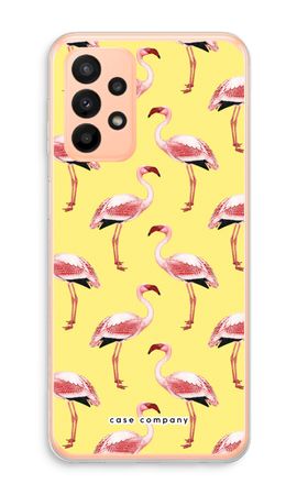 Flamingo's geel