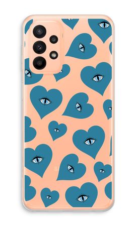 Blue heart eyes