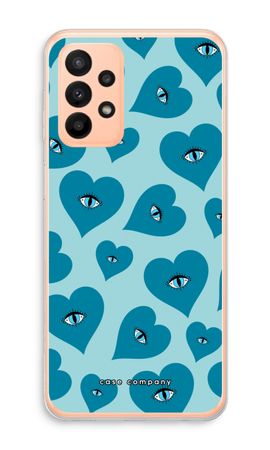 Blue heart eyes
