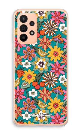 Retro Bloemen N°2 - Blauw