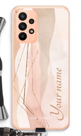 Gold Lines Namecase - Blush