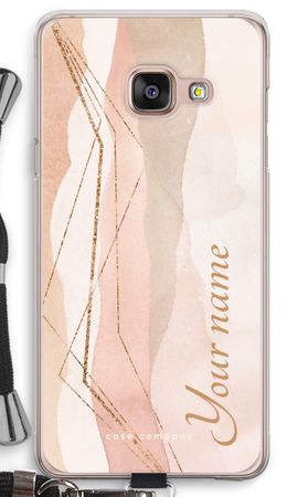 Gold Lines Namecase - Blush