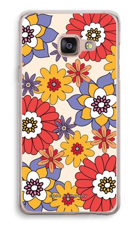 Retro bloemen - Geel