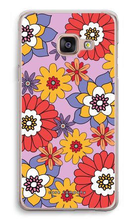 Retro bloemen - Paars