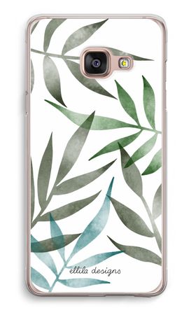 Tropical watercolor leaves